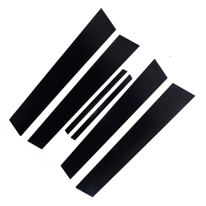 

6 шт., автомобильные столбики для Honda Civic 2006, 2007, 2008, 2009, 2010, глянцевые черные строительные аксессуары