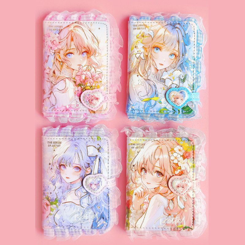 

Милый карманный блокнот Cartoon Girl Notebook