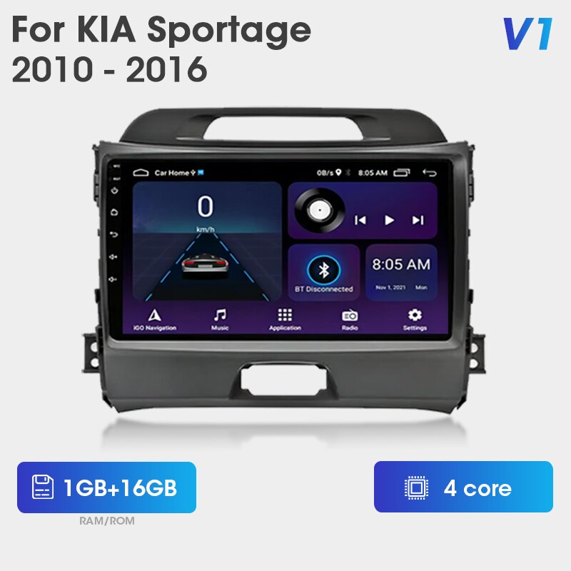 

Srnubi 2 Din Автомобильный радиоприемник для Kia Sportage 3 2010 2011 2012 2013 2014 2015 2016 Мультимедийный плеер Android 12 Carplay Стерео GPS DVD