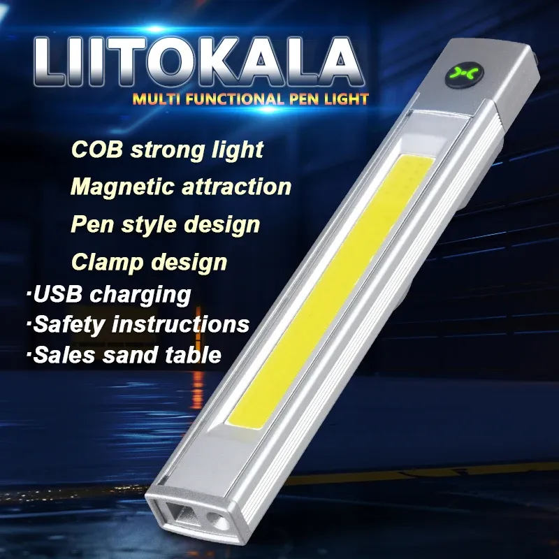 

LiitoKala LF-512 сильный свет магнитный светодиодный перезаряжаемый фонарик открытый держатель ручки для кемпинга аварийный рабочий свет