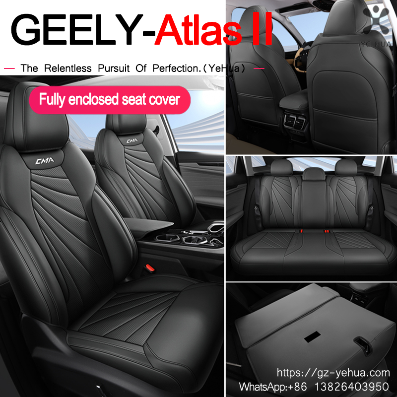 

Для Geely Atlas Atlas II Fx11 Boyue L 2023 2024, сезон, чехол на сиденье с полным объемным звуком, автомобильные детали, детали для модификации автомобиля.