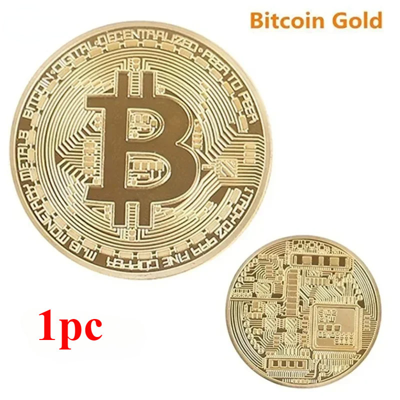 

Позолоченные Биткойн монеты