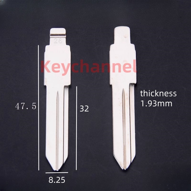 

Универсальный Автомобильный ключ Keychannel № 26, откидной ключ 26 # KD, клинок GM37 39 40 для Buick Chevrolet, KEYDIY Xhorse, 10 шт.