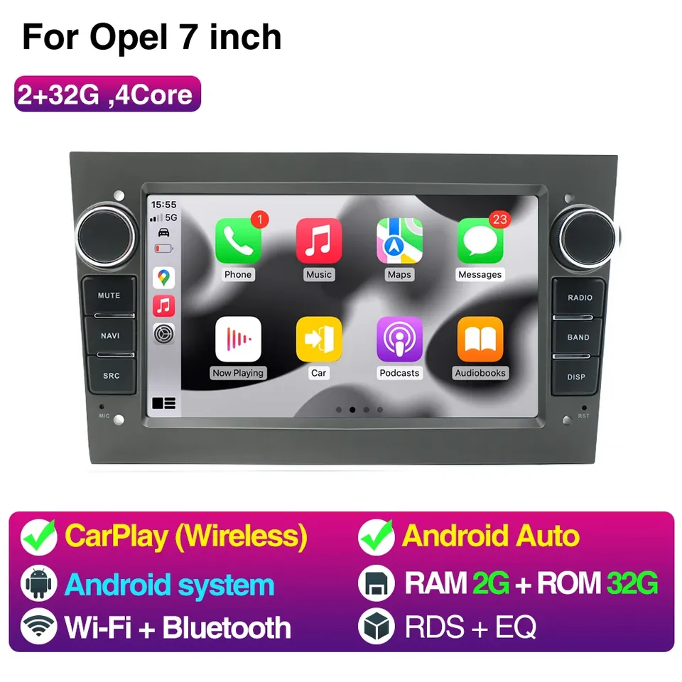 

Автомобильный радиоприемник Android 13 для Opel Astra H J 2004 Vectra Vauxhall Antara Zafira Corsa C D Vivaro Meriva Veda GPS-плеер 2Din Stereo