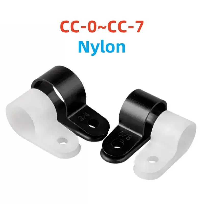 

Нейлоновые кабельные зажимы R-типа CC-0~CC-7
