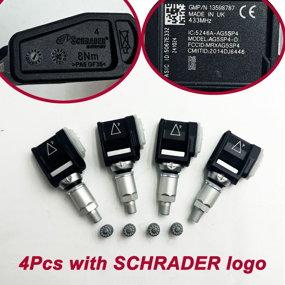 

4 шт. датчик давления в шинах 433 МГц TPMS 13598787 13516165 13589602 13540598 Для GM Chevrolet Camaro Buick Cascada Cadillac ATS CTS