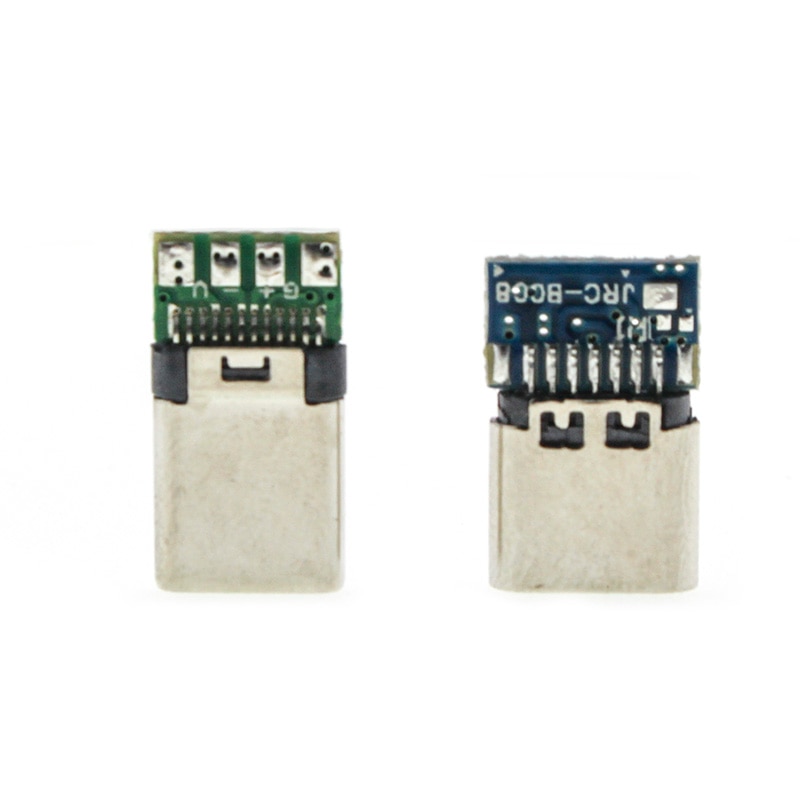 

USB 3.1 Тип c Штекерный/гнездовой разъем 24pin usb Штекерный разъем электрические терминалы сварочный DIY кабель для передачи данных Поддержка печатной платы