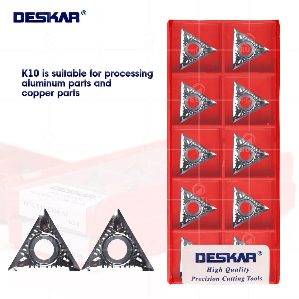 

DESKAR 100% оригинал TCGT 090202 090204 110204 110202 16T302 16T304 Токарный станок с числовым программным управлением Твердосплавные вставки Инструменты с алюминиевым лезвием