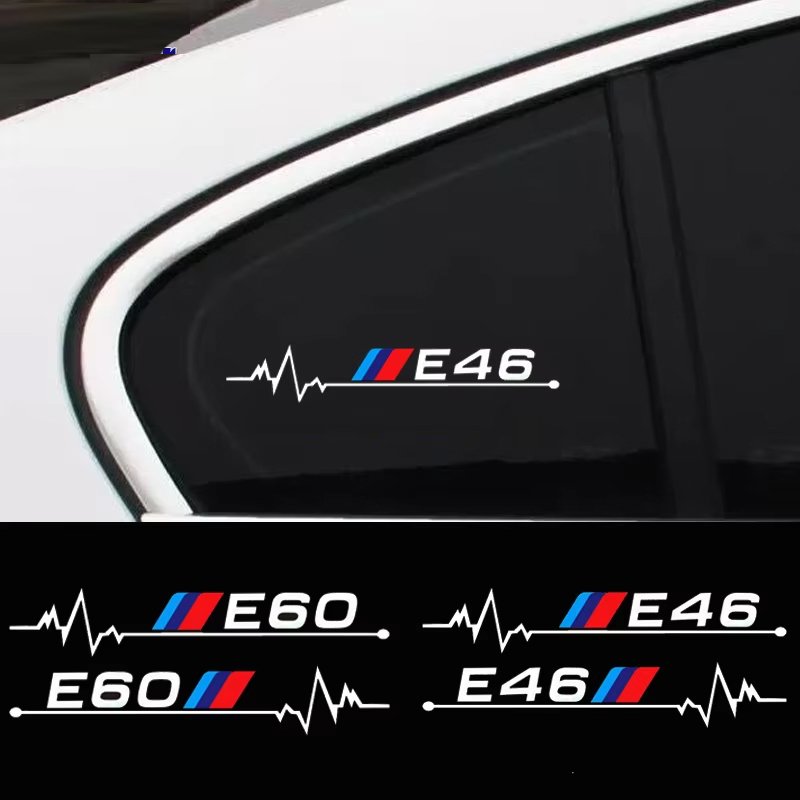 

Наклейки на автомобильные окна для BMW E30 E34 E36 E39 E46 E60 E70 E87 E90 F10 F20 F30 E84 F34 F01 F02 F31 F48 F87, 2 шт.