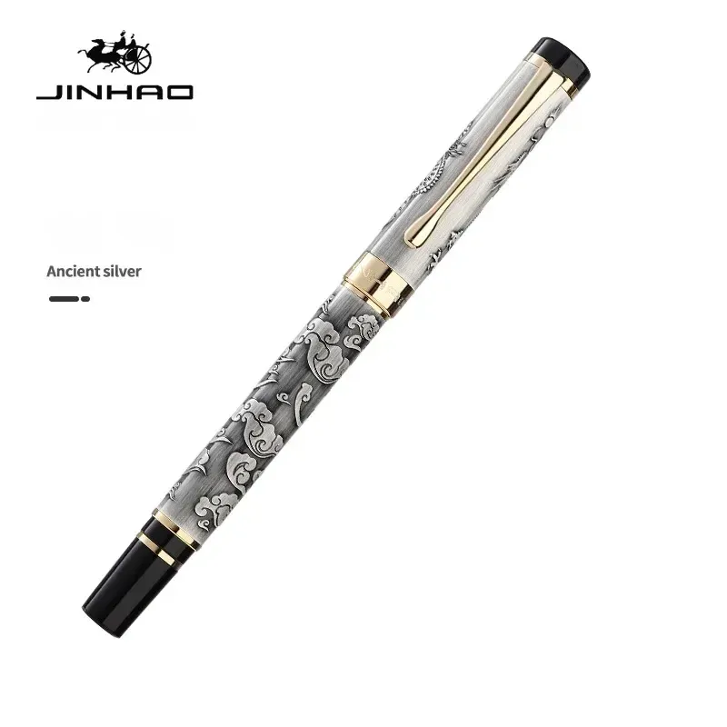 

Jinhao 5000 металлическая перьевая ручка с текстурой дракона