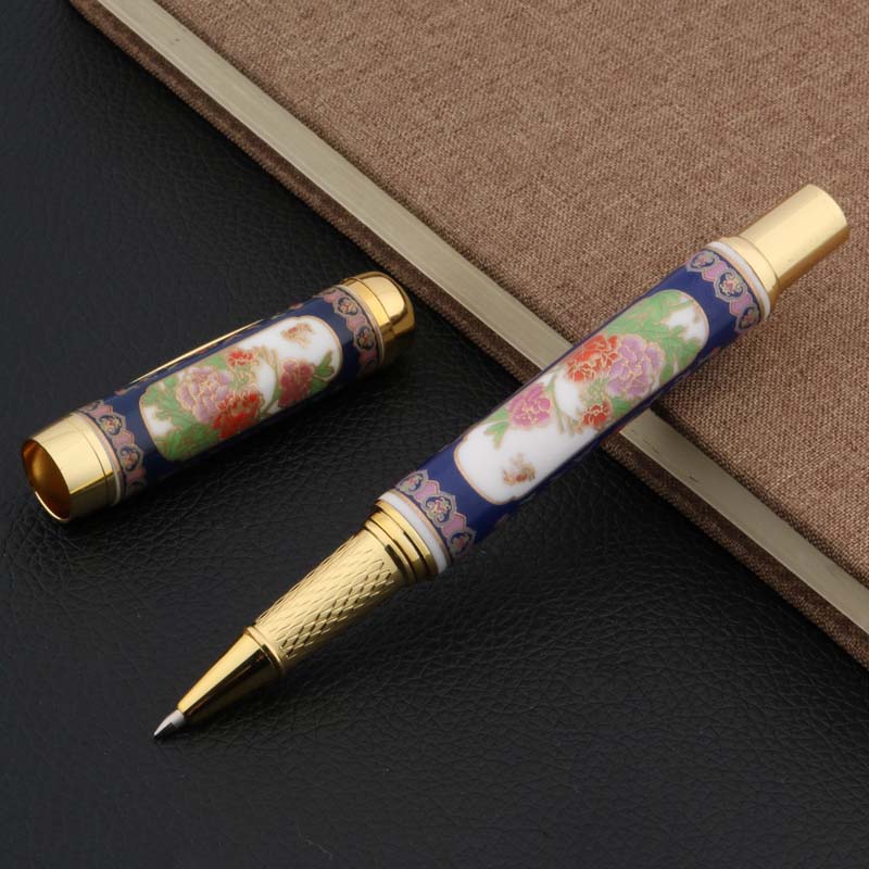 

Шариковая ручка Jinhao порцеляновая синяя белая