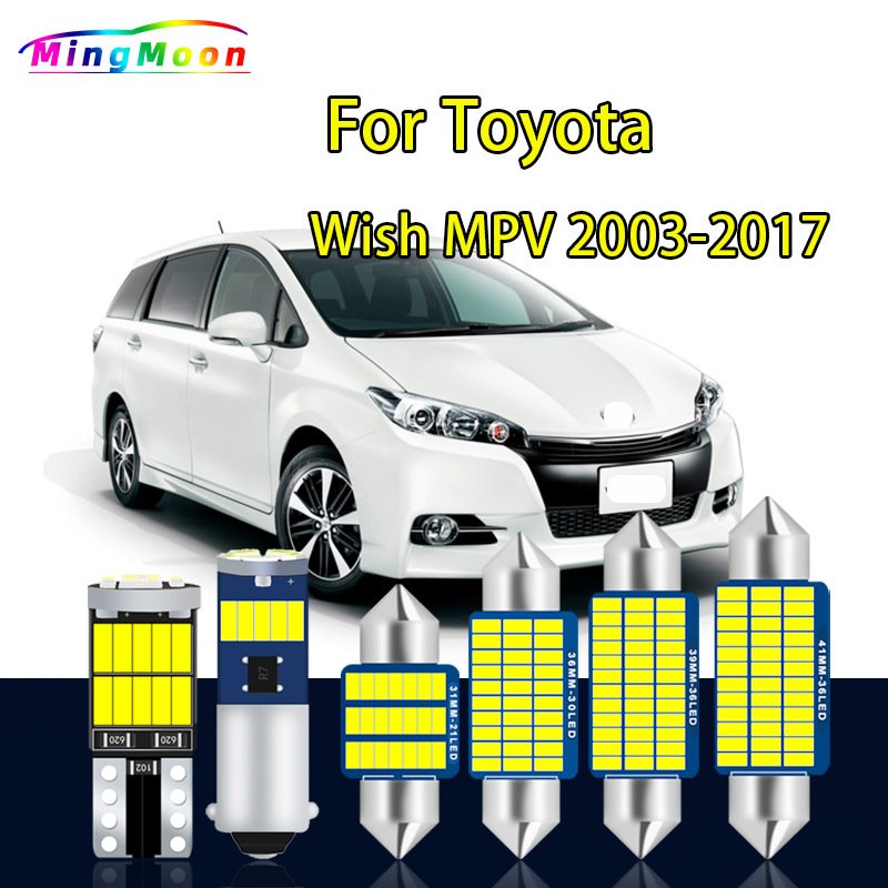

Toyota Wish MPV 2003-2017 Canbus Светодиодный Автомобильный Светильник С Внутренней Картой Купольный Багажник