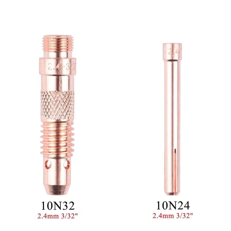 

Цанга для горелки 1,0/1,6/2,4/3,2/4,0 ММ, Цанга для горелки TIG 10N22 10N23 10N24 10N25 54N20 10N30 10N31 10N32 10N28 406488 Для WP17 18 26