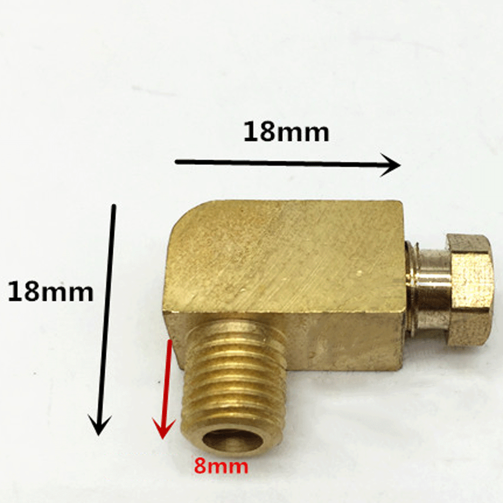 

M4 M6 M8 M10 1/8 "1/4" BSP штекер на 4 6 8 мм компрессионная труба Колено 90 градусов соединитель Латунная Труба фитинг Смазка масло