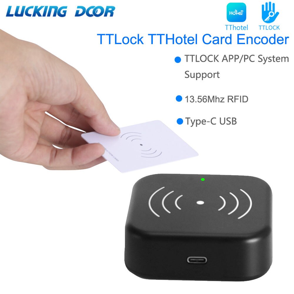 

Энкодер смарт-карт TTLOCK NFC 13,56M M1 IC Card Reader RFID-сканер чипов для TT Hotel TT Программное обеспечение системы аренды гостиничных апартаментов