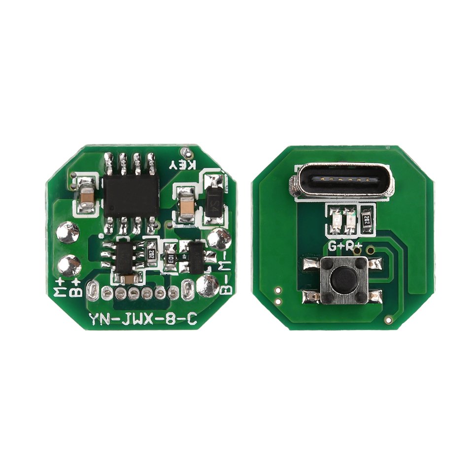 

Gaqqee плата драйвера фонарика 10 Вт Type-C для 18650/21700