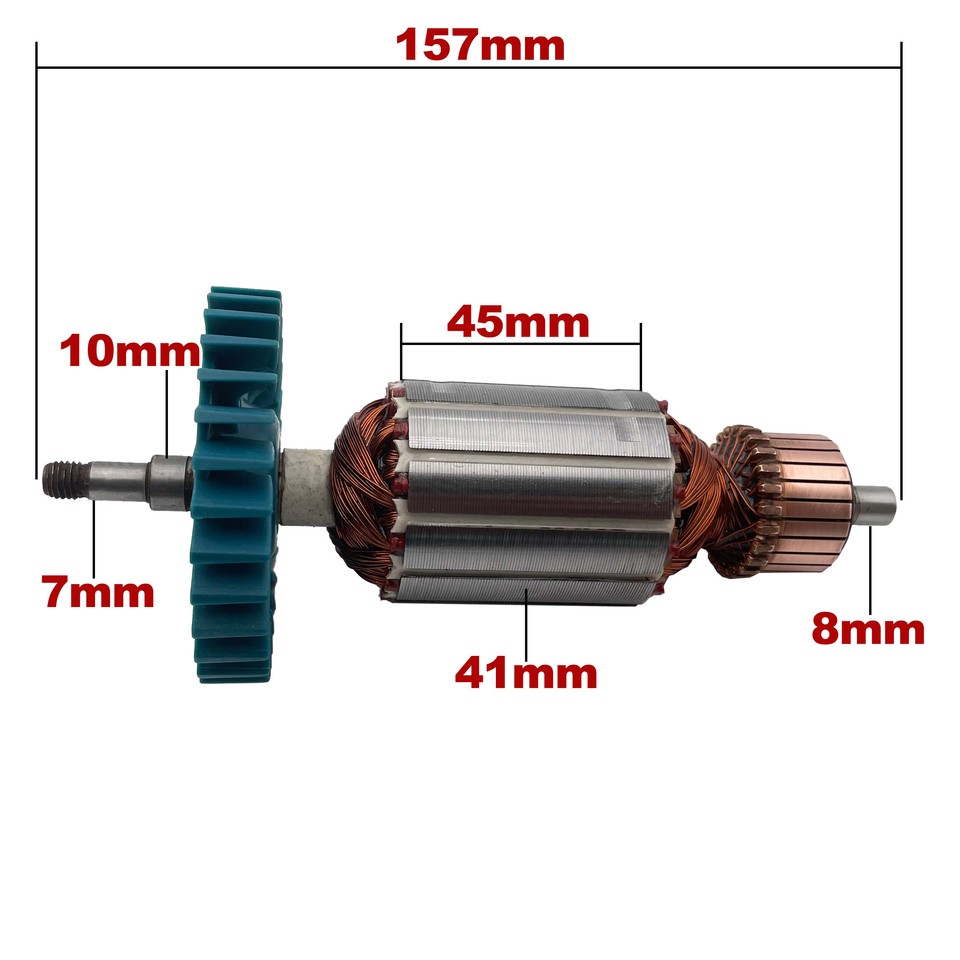 

Замена якоря ротора для угловой шлифмашины Makita GA6010 GA6020 GA5020 GA5010