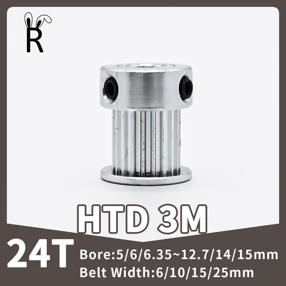 

Шкив HTD 3M 24 зуба алюминиевый