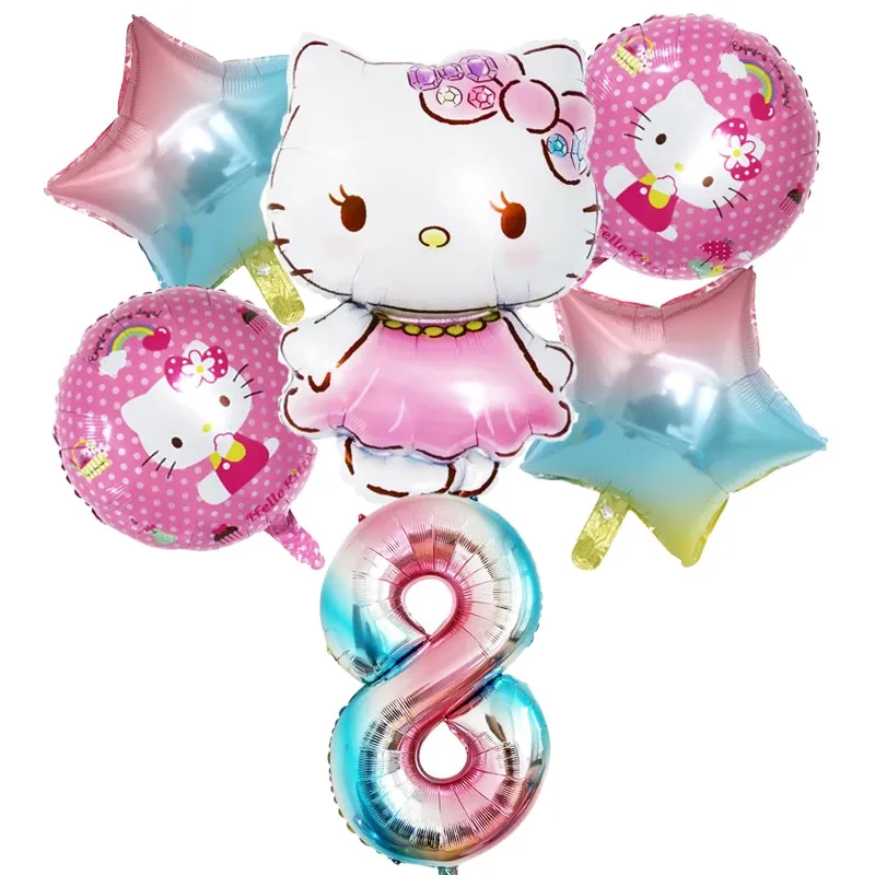 

Набор Тематических Воздушных Шаров Hello Kitty