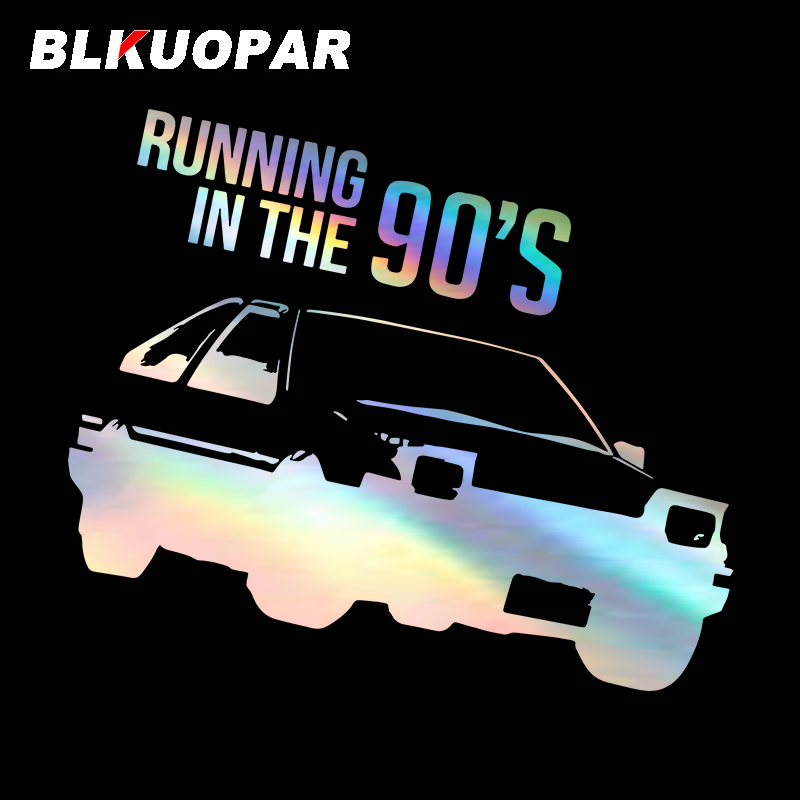 

Японские Аниме-наклейки на автомобиль BLKUOPAR Initial D, водонепроницаемые солнцезащитные наклейки на окна, багажник, шлем, мотоциклетное украшение