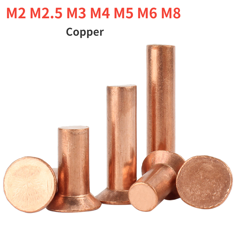

Медные заклепки с потайной головкой M2 M2.5 M3 M4 M5 M6 M8