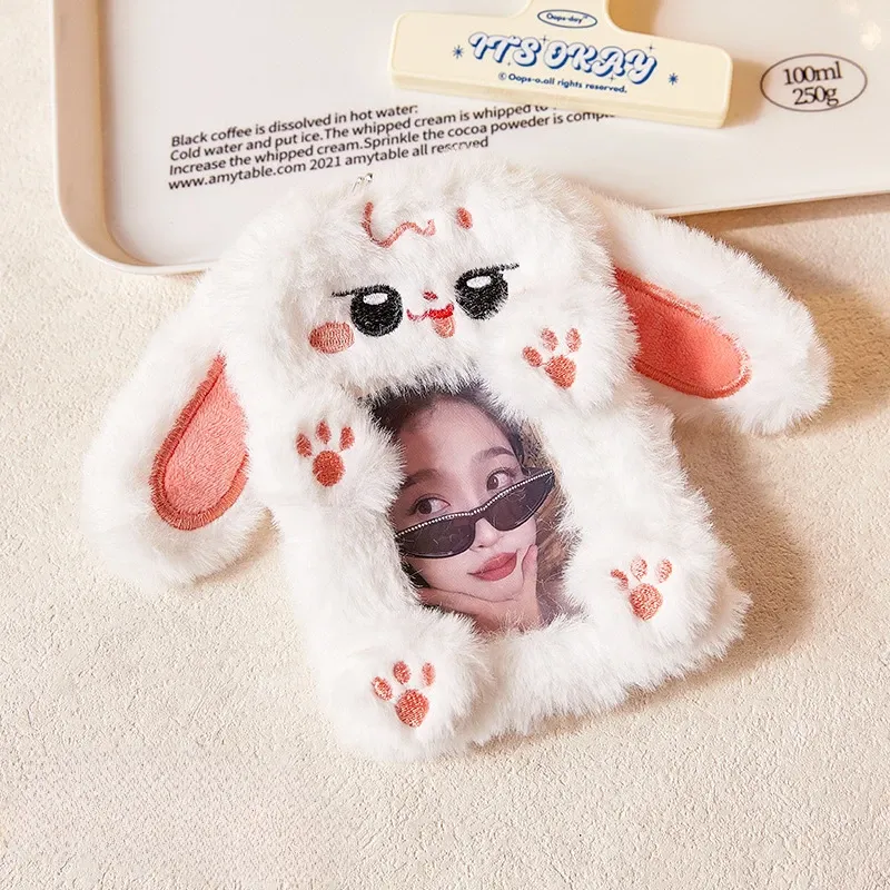 

Пушистый держатель для фотокарт Kawaii Puppy Bunny