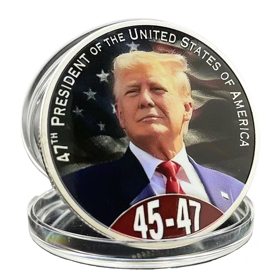 

Коллекционная монета "Свобода", 2024 год, Дональд Трамп, золотая