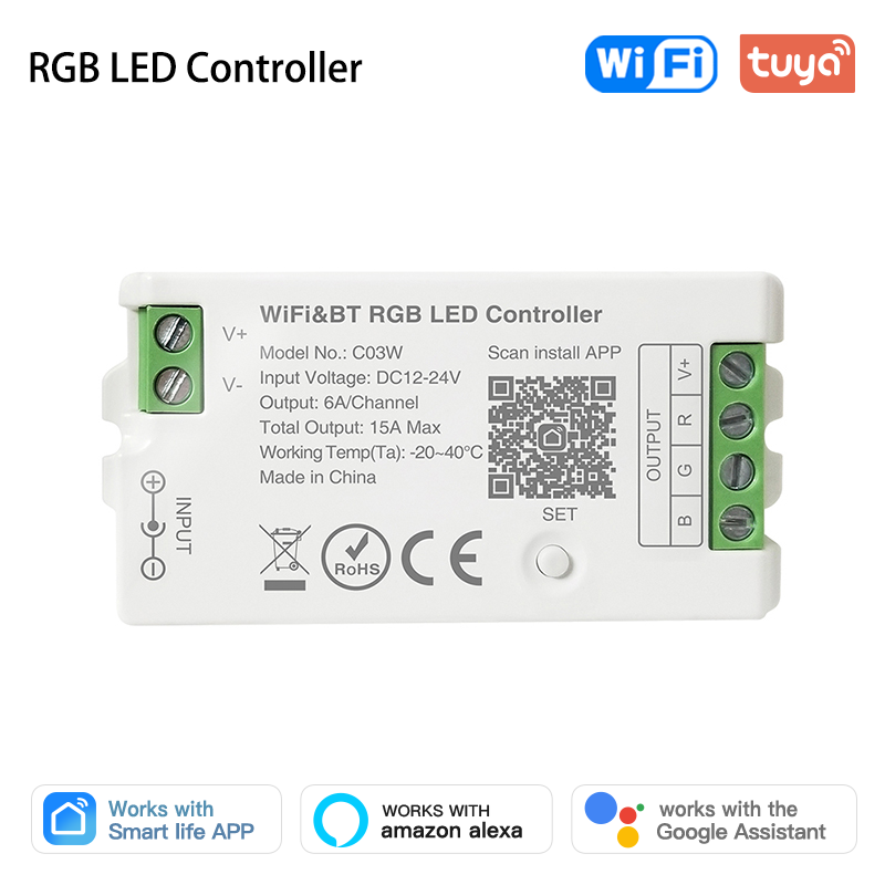 

Tuya WiFi RGB LED контроллер