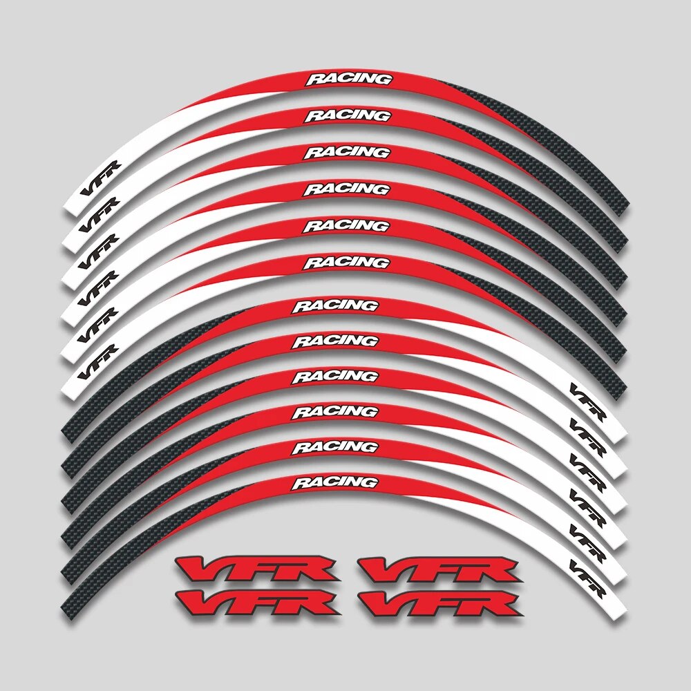 

Для Honda VFR750 VFR800 VFR1200 VFR1200F VFR 750 800 1200 1200F аксессуары для мотоциклов колесные ступицы наклейки обод Светоотражающая полоса