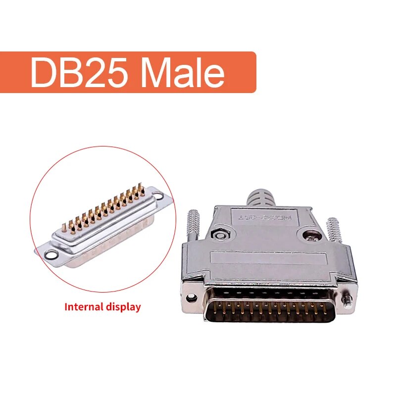 

DB25, 25 контактов, мужская и женская, позолоченная игла, 2 ряда с металлическим корпусом