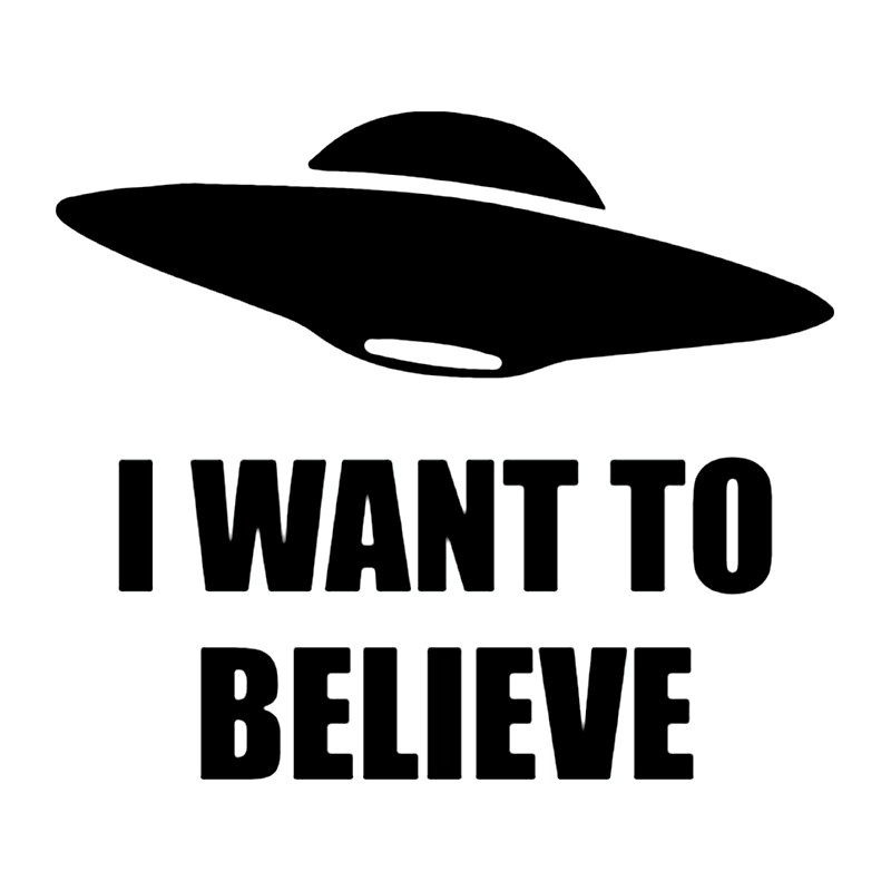 

CK3327# наклейки на авто I want to believe водонепроницаемые отражающий наклейки на машину наклейка для авто автонаклейка стикер этикеты винила наклейки стайлинга автомобилей на заднее стекло автомобиля задний бампер