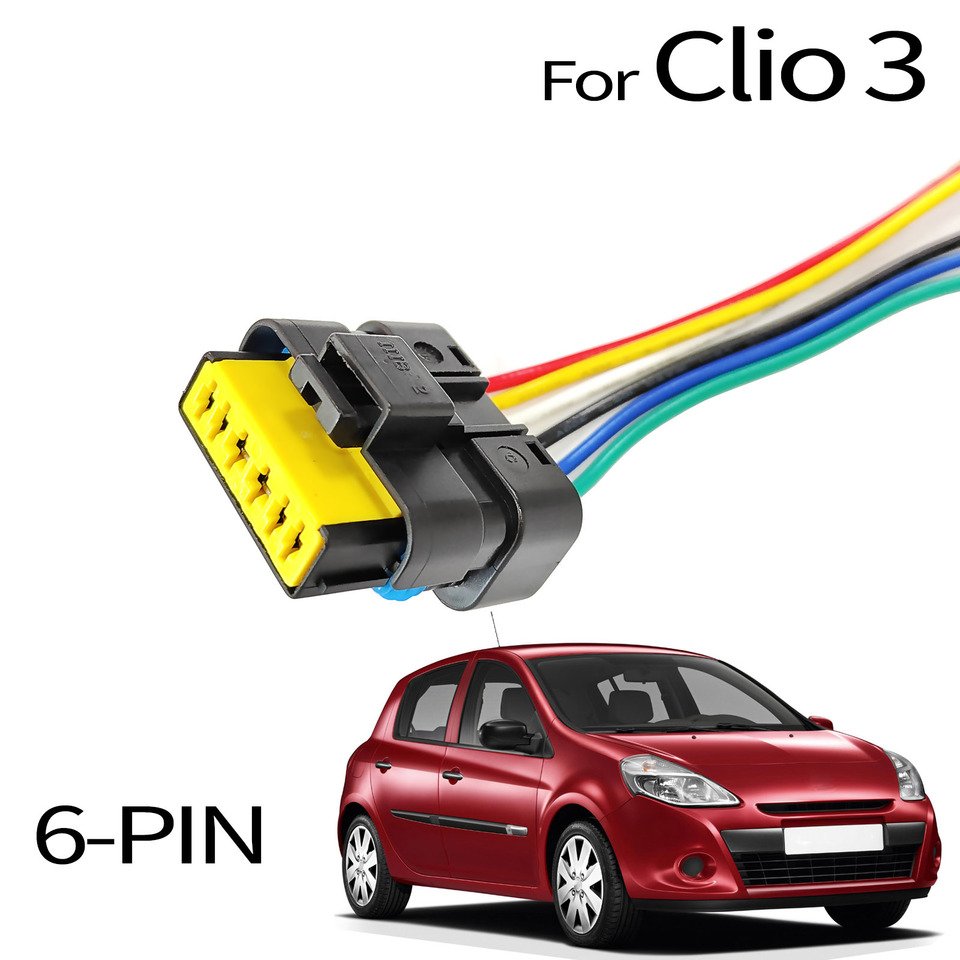 

Для Renault Clio III MK3 3 Euro Lutecia 2005-2014 задний фонарь, 6-контактный разъем, косичка, предварительно смонтированная проводка