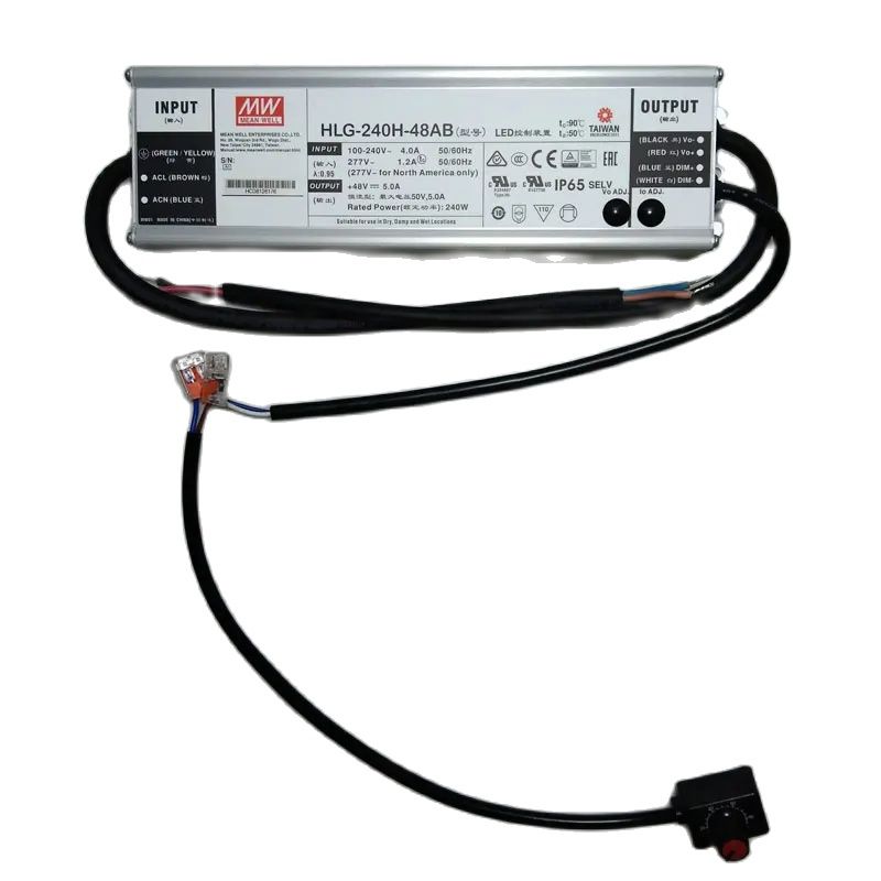 

Светодиодный драйвер LM301H EVO источник питания Meanwell 240 Вт HLG-240H-48B/AB 48 в а Регулируемая Водонепроницаемая Квантовая плата светильник LM301B