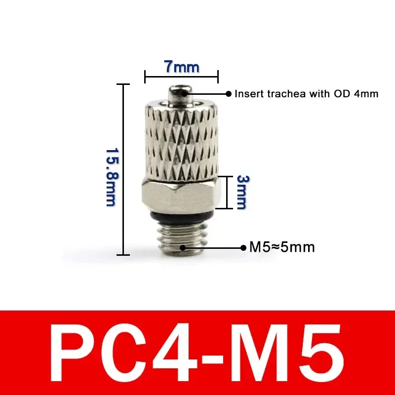 

Пневматический соединитель M3 M4 M5 M6