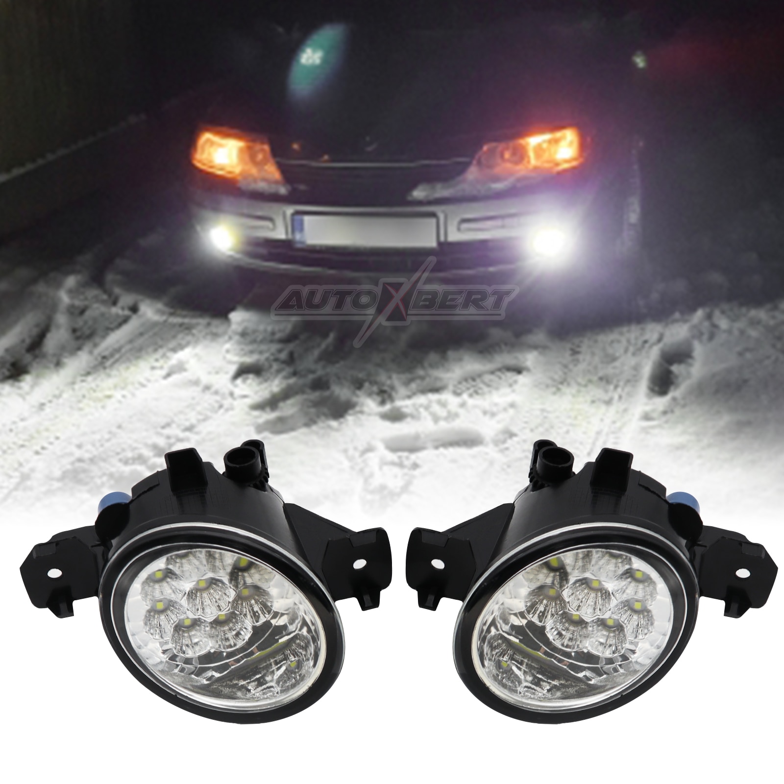 

2 шт., светодиодные противотуманные фары для Renault Symbol Clio Hatchback 2 1998-2004 3 2005-2015 Master 3 Box 2010-2015