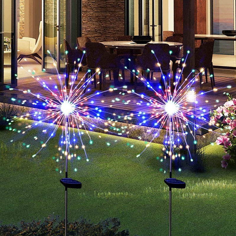 

Солнечные фонарики-фейерверки LED для сада