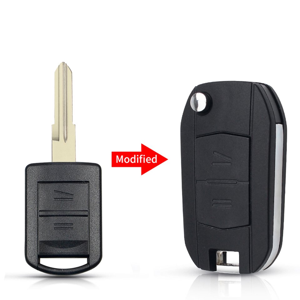 

Раскладной флип-чехол KEYYOU с 2 кнопками, Женский флип-чехол для Opel Vauxhall Corsa C Combo TIGRA B