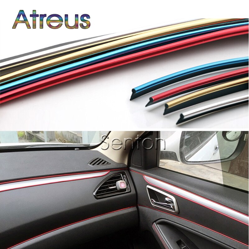 

Atreus литье для украшения интерьера автомобиля, 5 м для Peugeot 301 307 206 308 407 207 2008 3008 508 406 208 для Citroen C4 C5 C3 C2