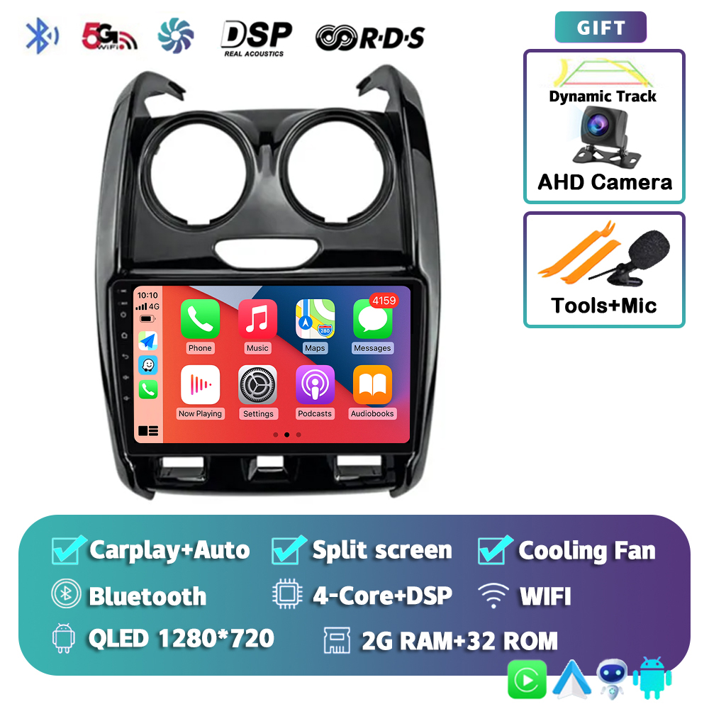 

Автомагнитола Carplay для Renault Duster 2014-2020, Android 14, 4G + Wi-Fi, мультимедийный видеоплеер, GPS, стерео, 2din, DVD, головное устройство DSP