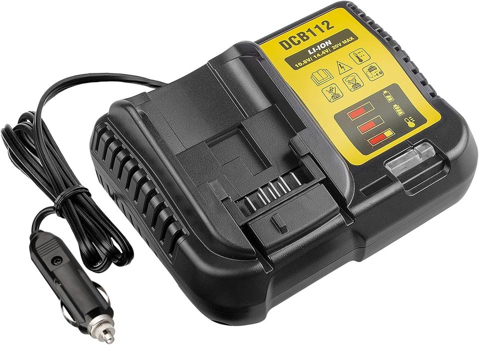 

Автомобильное зарядное устройство для литий-ионного аккумулятора Dewalt 12 В 20 В, вилка автомобильного прикуривателя DCB112 DCB119 DCB203 DCB201 DCB206, быстрое автомобильное зарядное устройство