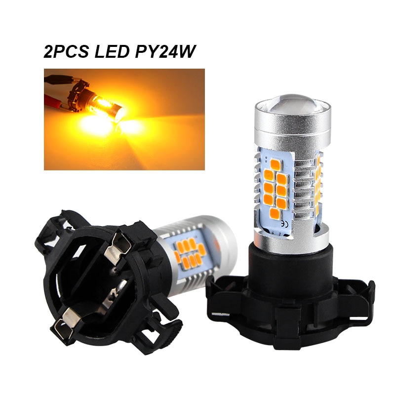 

2 шт. светодиодные лампы PY24W для BMW E90/E92 3 серии, F10/F07 5 серии, E83/F25 X3 E70 X5 E71 X6 Z4, передние указатели поворота