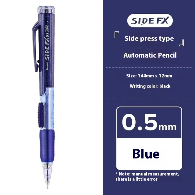 

Pentel Japan PD255 механический карандаш с боковым нажатием 0,5 мм, невыдвижной наконечник для рисования, эскизов, детские карандаши, не сломанные товары для рукоделия