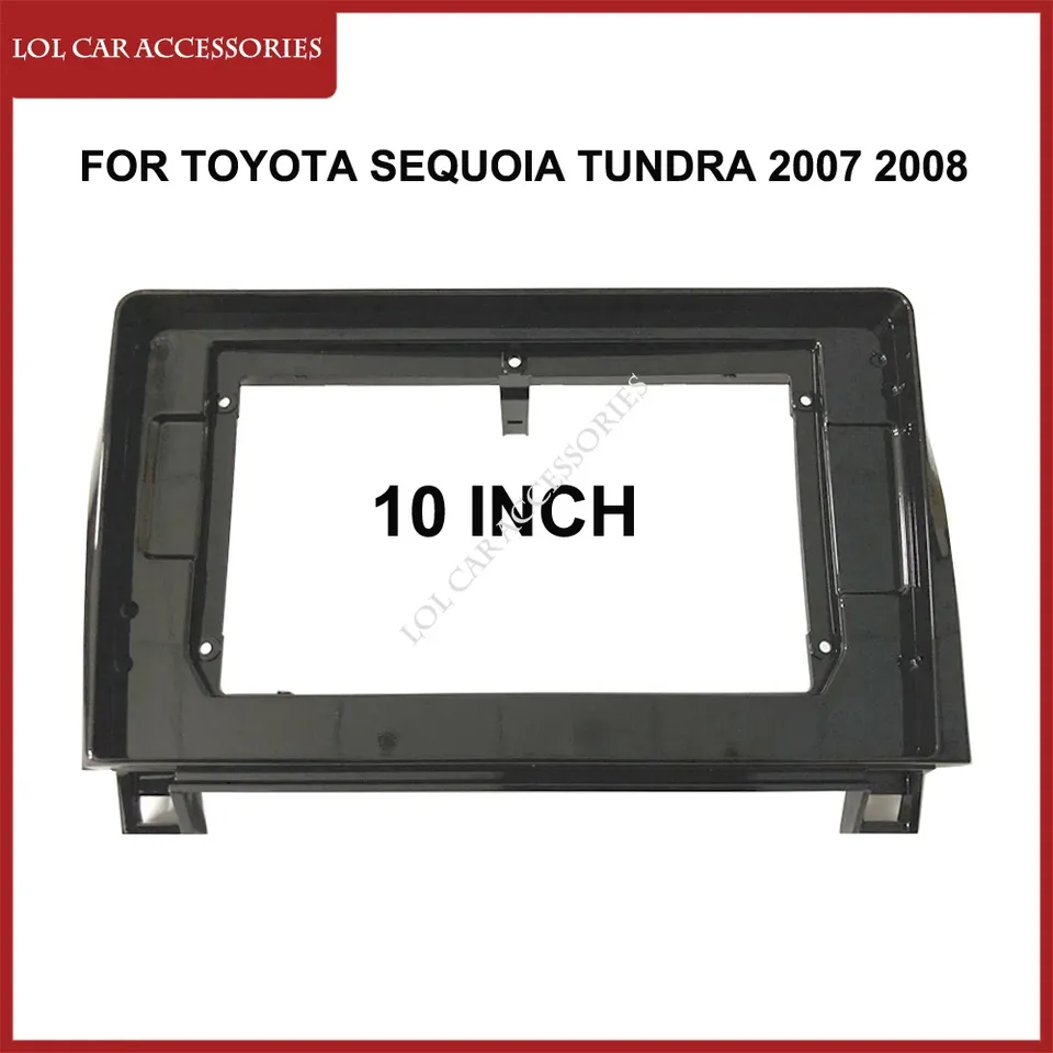 

10-дюймовый для Toyota Sequoia Tundra 2007 2008 автомобильный радиоприемник стерео Android MP5 GPS плеер лицевая панель рамка 2din головное устройство крышка приборной панели