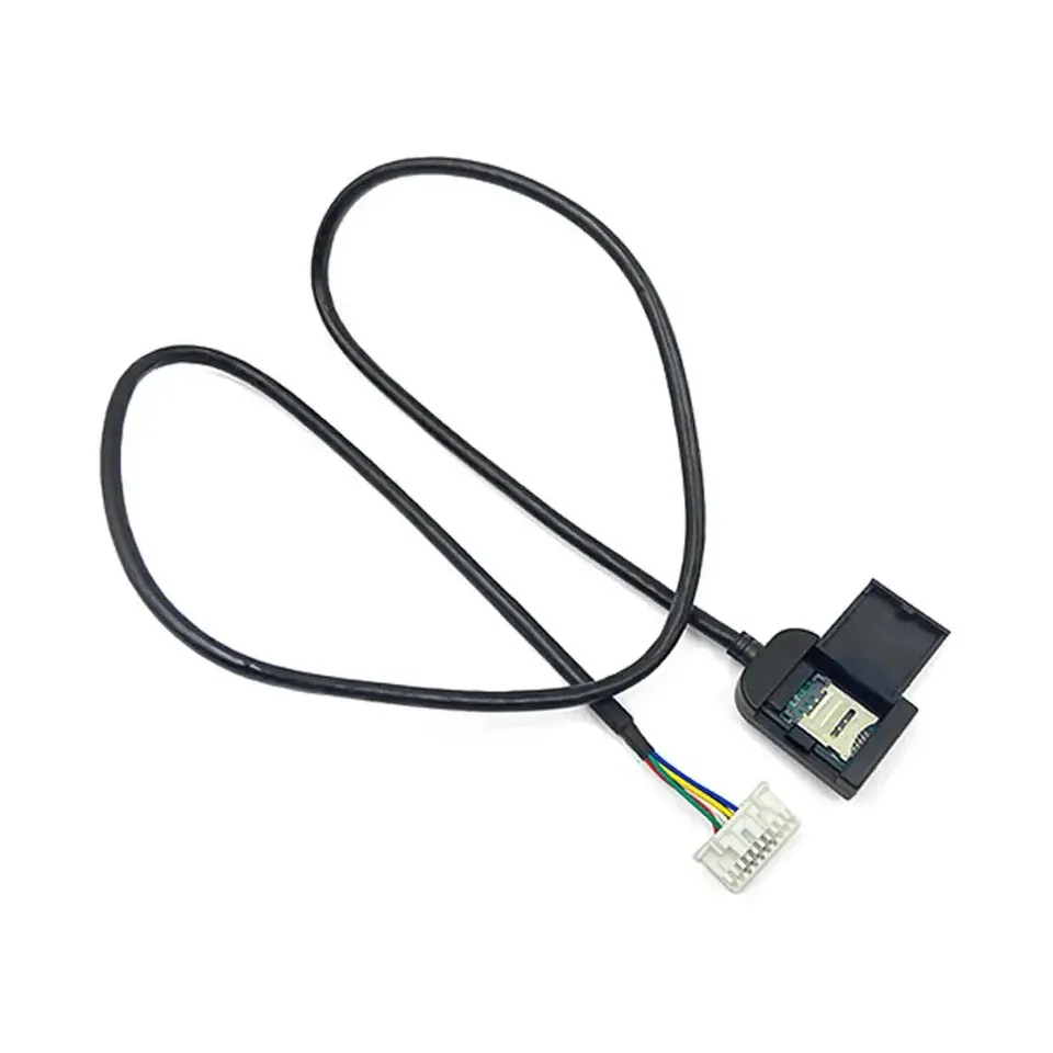 

20-контактный автомобильный кабель RCA AUX-IN/OUT со слотом для SIM-карты для Android, стерео радио, головное устройство, 4G, 20-контактный кабельный разъем, сменный провод O9Q2