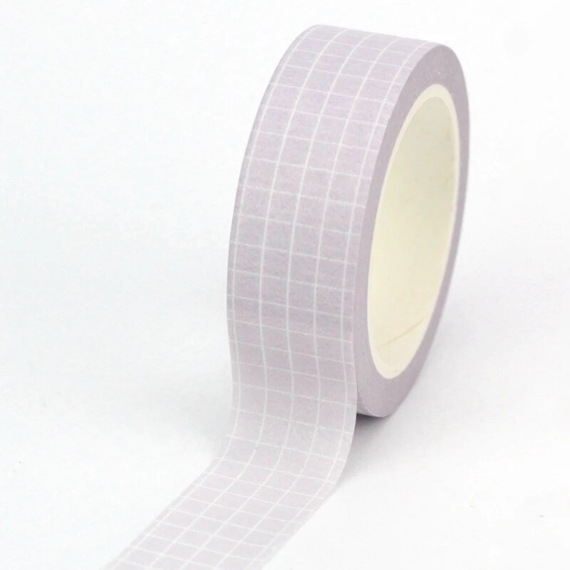 

Декоративная бумажная лента GREATHOPE WASHI TAPE 10 м светло-фиолетовая