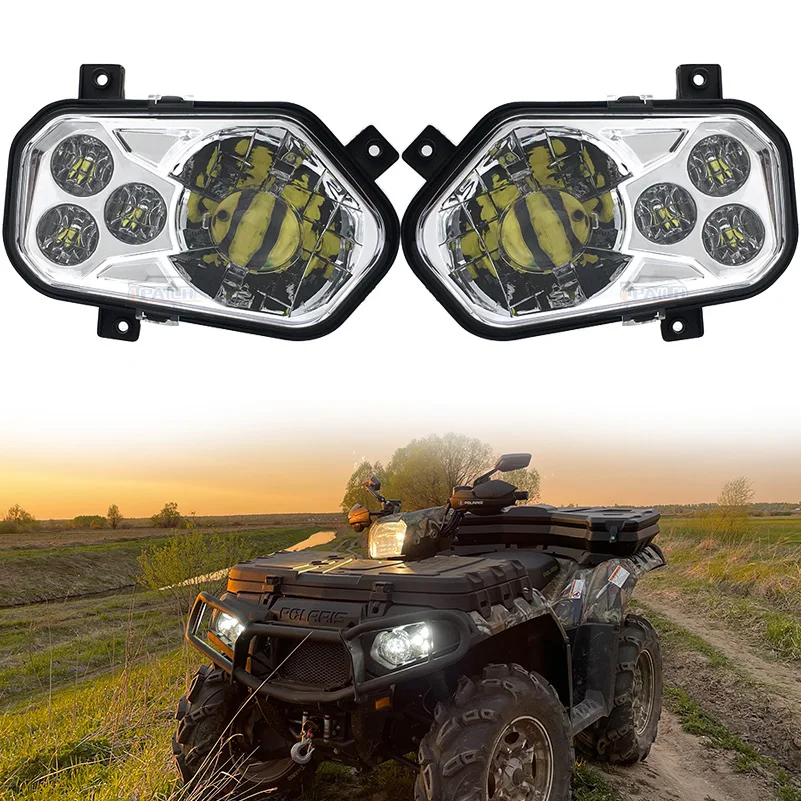 

Фары головного света Polaris ATV, 2 шт., высокий и низкий 12-24 В для 2012-2013 Polaris RZR S Side X Side и 2012-2013 sportrzr 800 900 570