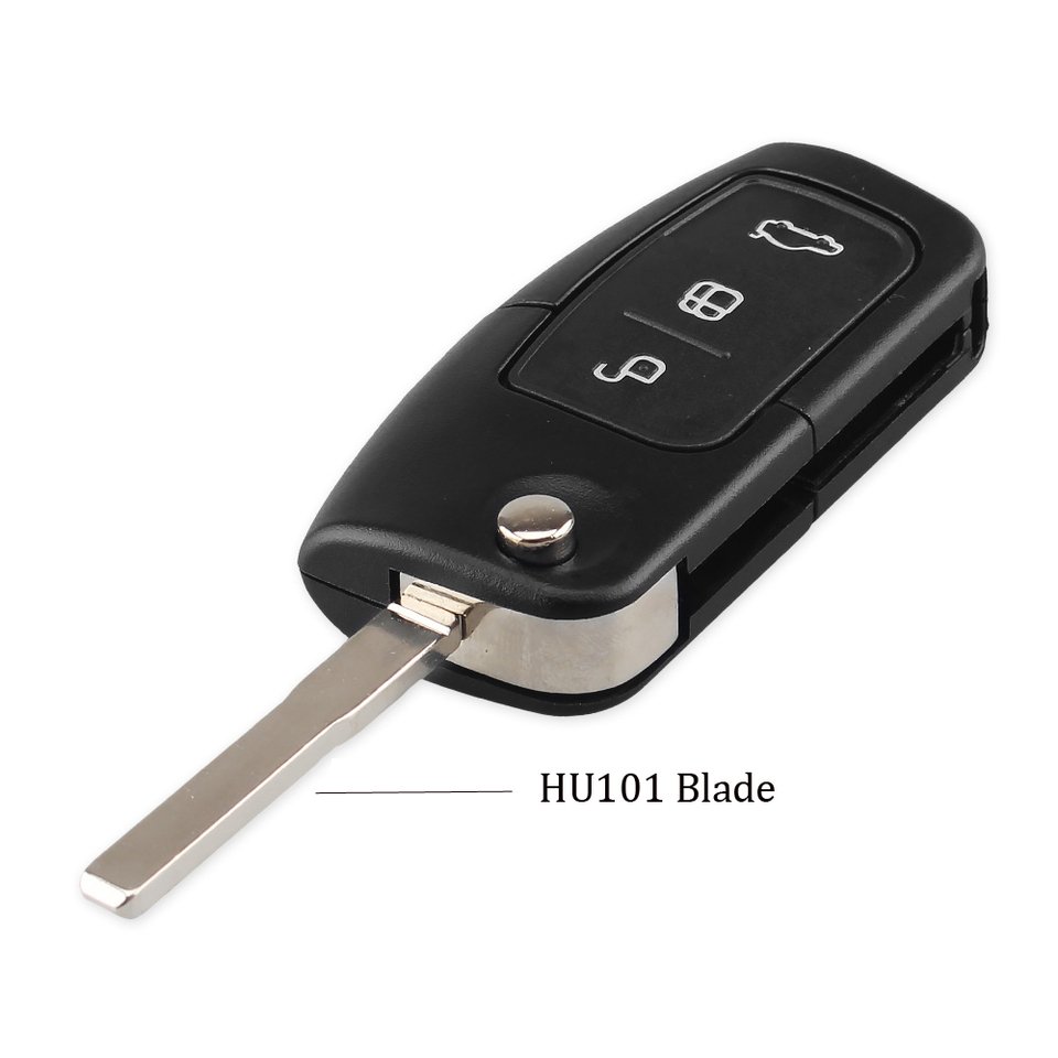 

KEYYOU 3-кнопочный чехол для автомобильного ключа для Ford Focus Fiesta C-Max S-Max Ka Mondeo Galaxy HU101 FO21 Blade