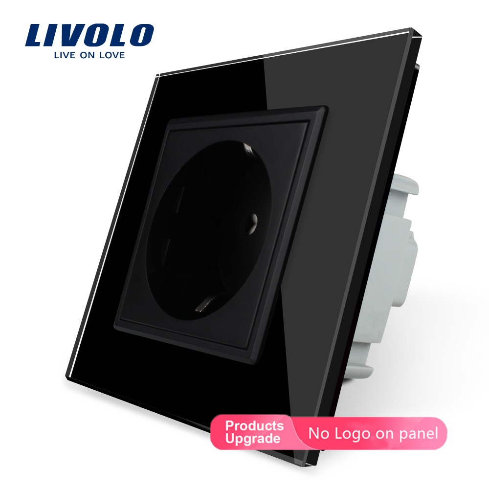 

Настенная розетка Livolo, белая стеклянная панель, 110 ~ 250 В переменного тока, 16 А, Фотоэлементы (4 цвета)
