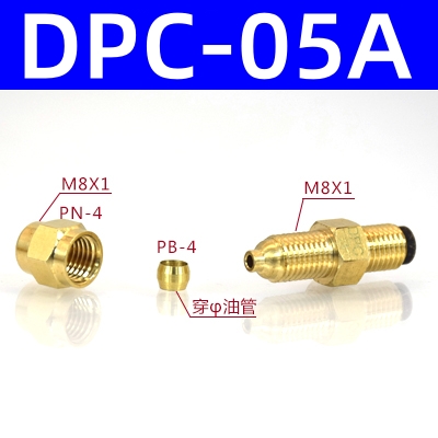 

M8 * 1 впускной/Выходной латунный блок измерения сопротивления потоку масла PSS/ DPC-3series для централизованной системы смазки/центра станка с ЧПУ
