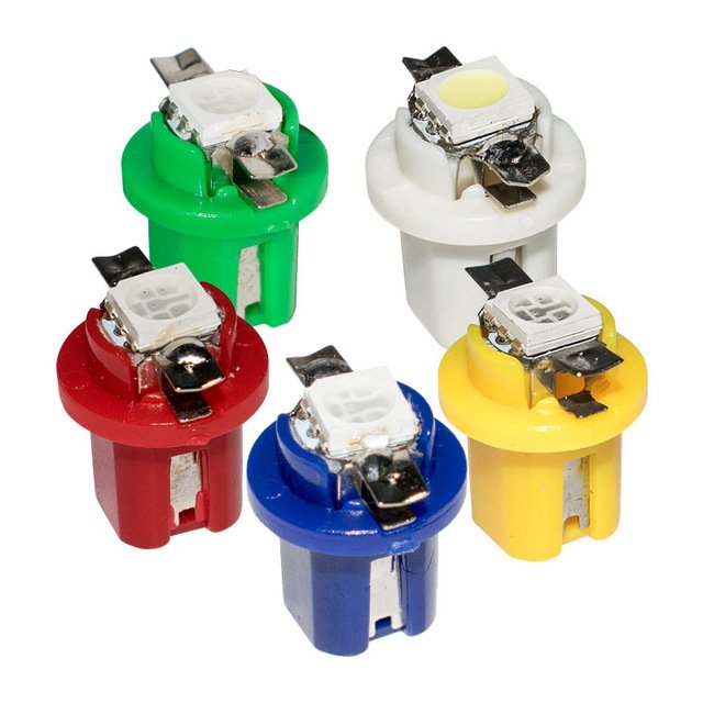 

10 шт. T5 SMD светодиодный автомобильный индикатор светоизлучающий диодный прибор для Dacia Sandero Stepway Logan Duster